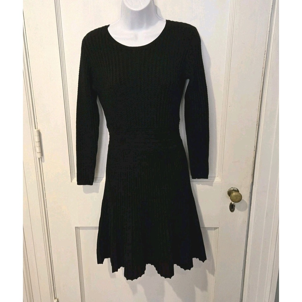 Loft Women's Sweater Dress Merino Wool Blend Long Sleeve Stretch Size Small